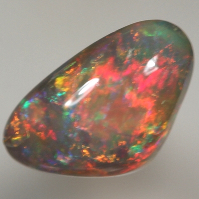 SOLID SEMI BLACK OPAL  Very Bright rolling flashes in a 3D pattern